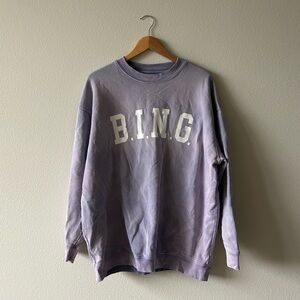 Anine Bing Tyler Purple Sweatshirt. Size M.